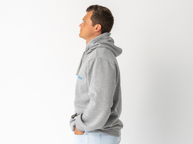 Superior Unisex Hoodie Grey Marle (Each) - SUP-HOODIE-U-GREY-XXX